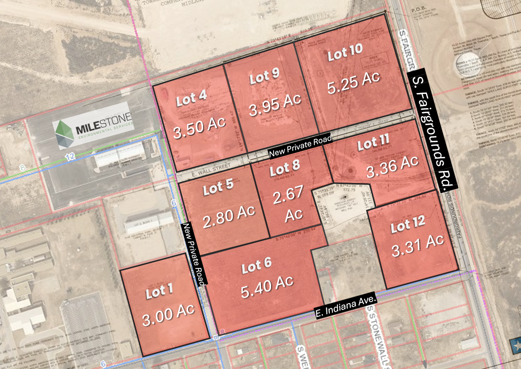 NW Corner of S. Fairgrounds Rd. and Indiana Ave., Midland, TX for Sale