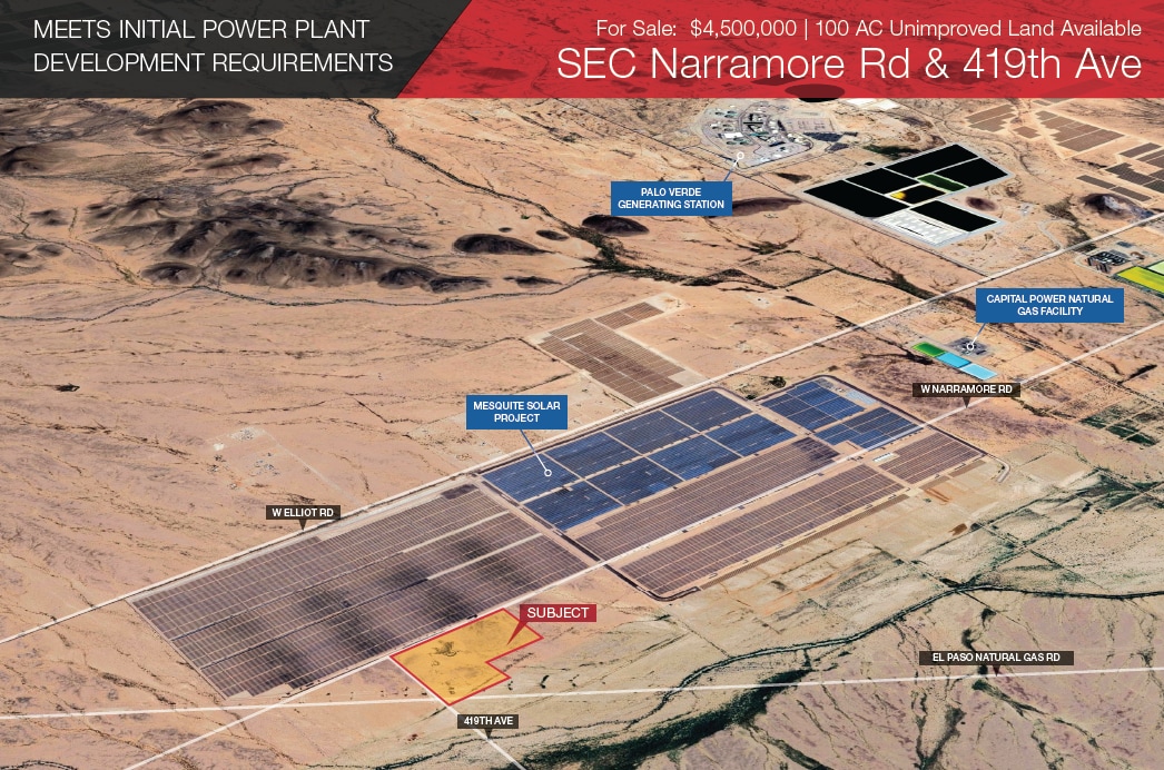 SEC Narramore Rd & 419th Ave @ 419th Ave, Buckeye, AZ for Sale