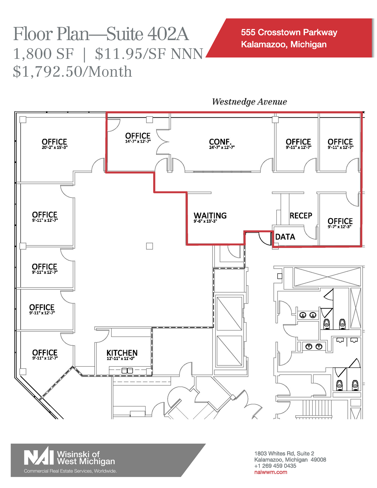 555 W Crosstown Pky, Kalamazoo, MI for Rent