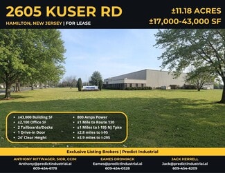 Hamilton, NJ Industrial - 2605 Kuser Rd