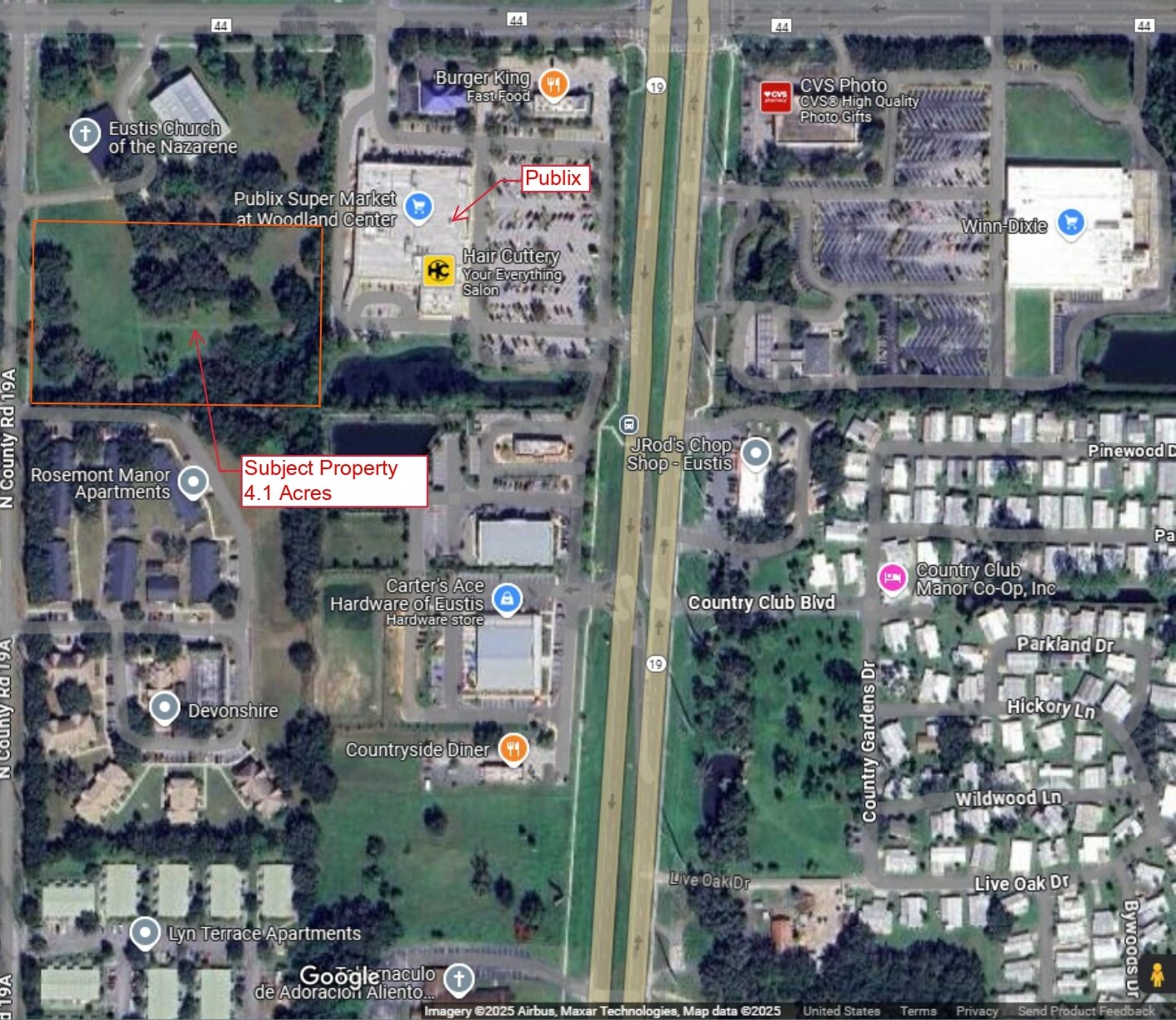 North County Road 19A, Eustis, FL for Sale