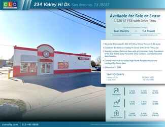 San Antonio, TX Fast Food - 234 Valley Hi Dr San Antonio, TX Fast Food - 234 Valley Hi Dr