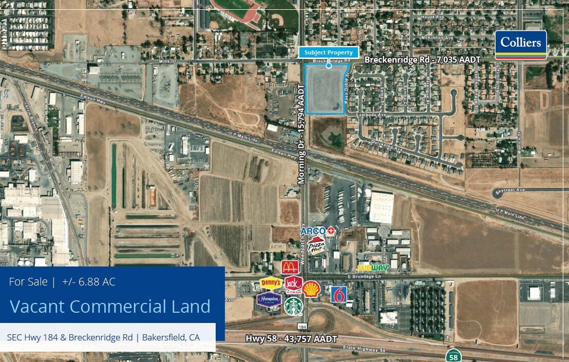 Hwy 184 @ Breckenridge Road, Bakersfield, CA for Sale