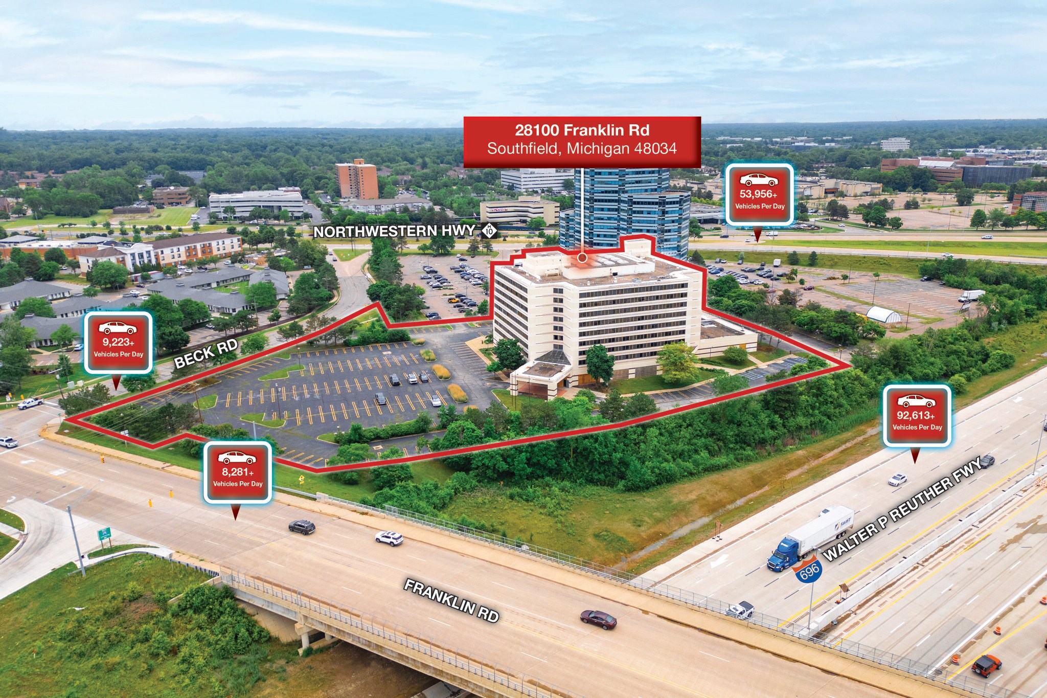 28100 Franklin Rd, Southfield, MI for Sale