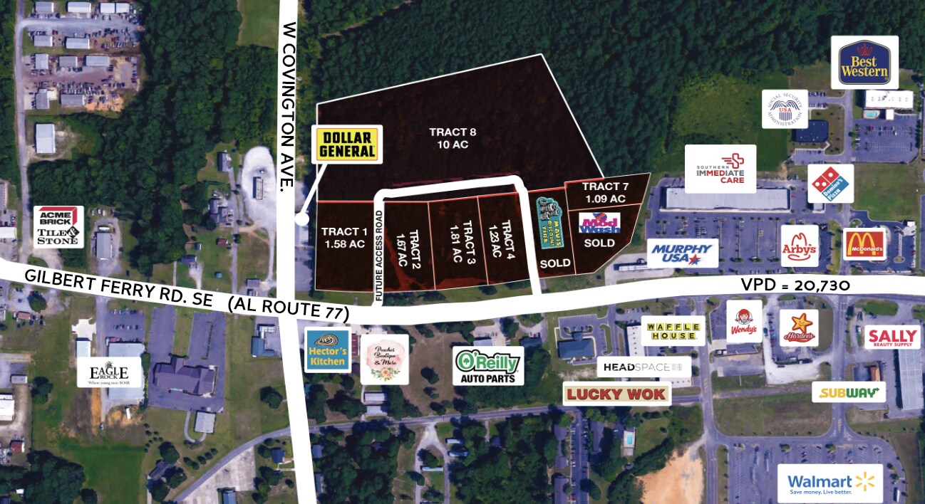 Gilbert Ferry Rd & Covington Ave, Attalla, AL for Sale