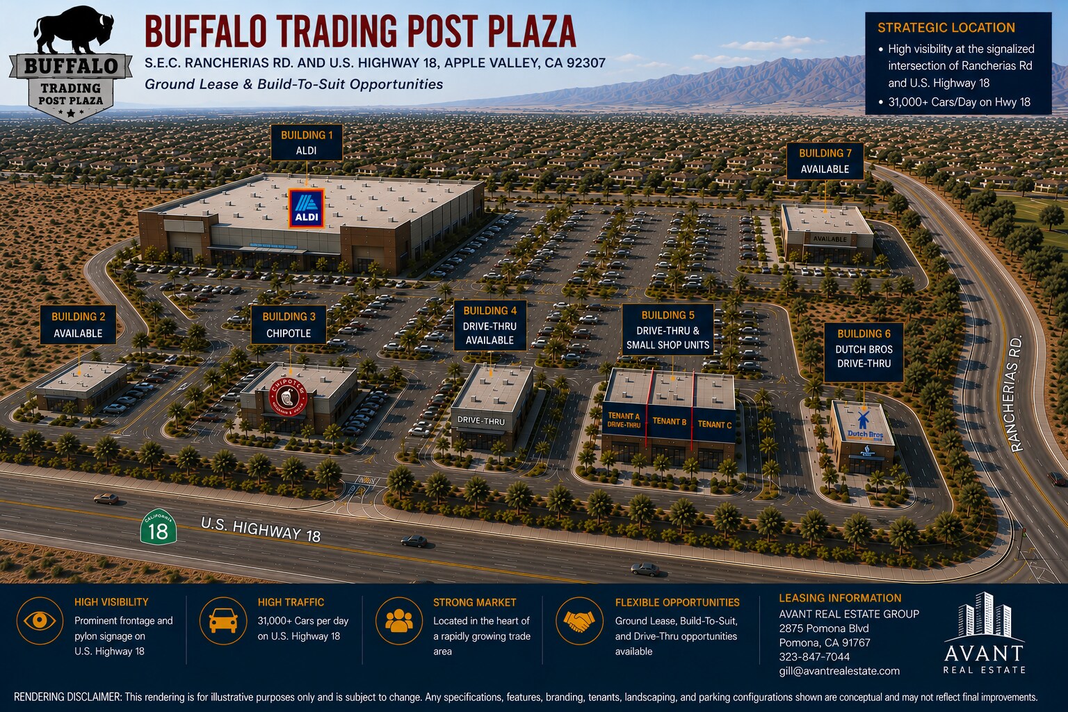 Highway 18 & Rancherias Rd, Apple Valley, CA for Rent