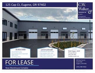 Eugene, OR Office, Industrial - 125 Cap Ct