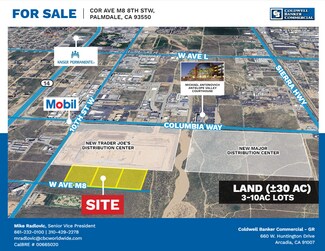Palmdale, CA Industrial Land - Cor Ave M8 8th St W
