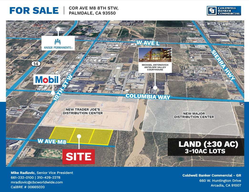 Cor Ave M8 8th St W, Palmdale, CA for Sale