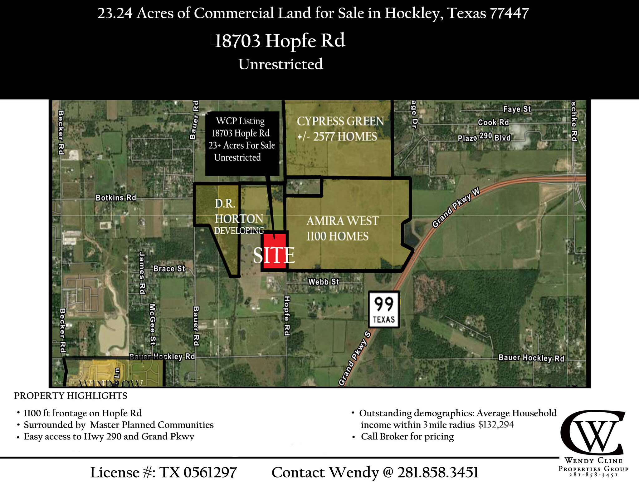 18703 Hopfe Rd, Hockley, TX for Sale