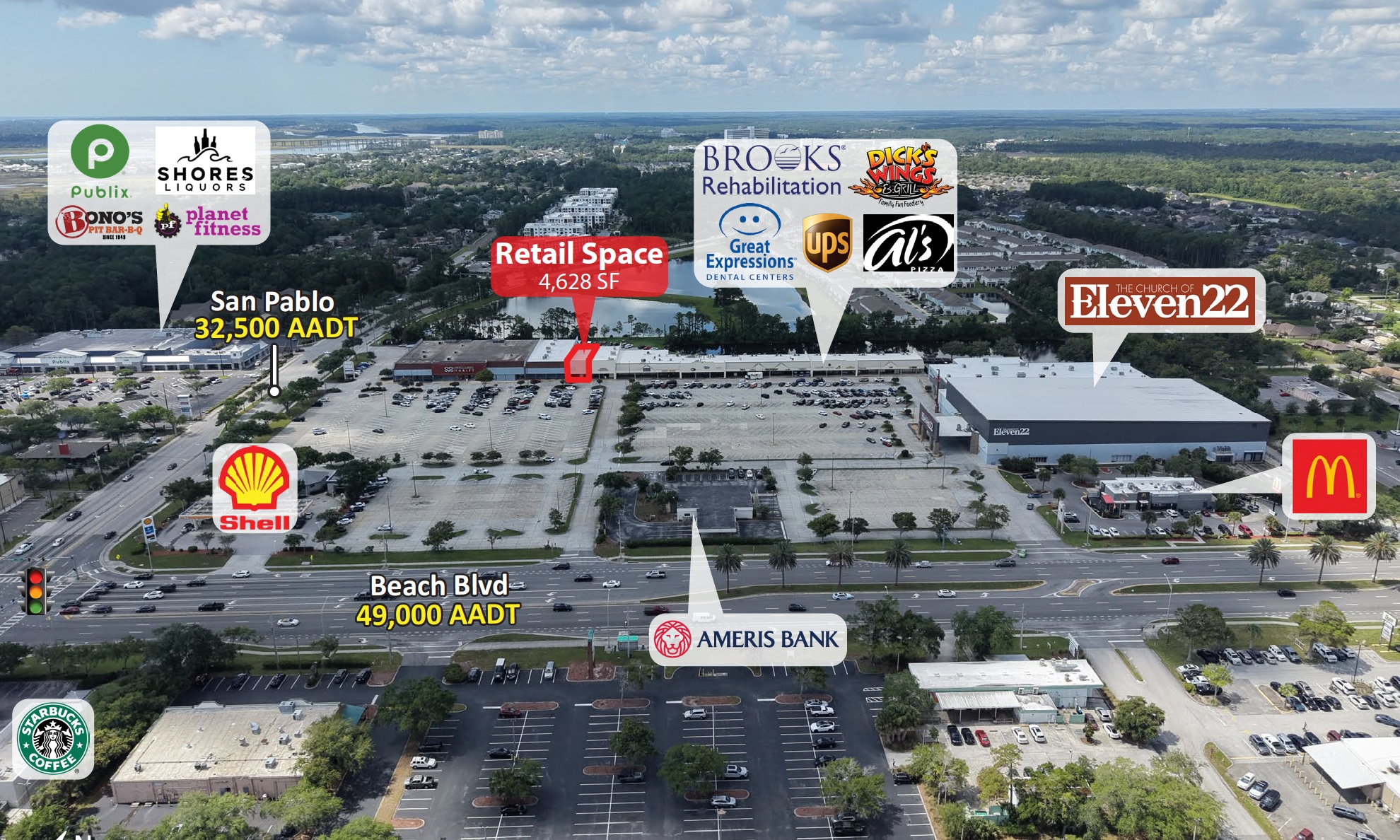 14286 Beach Blvd, Jacksonville Beach, FL for Rent