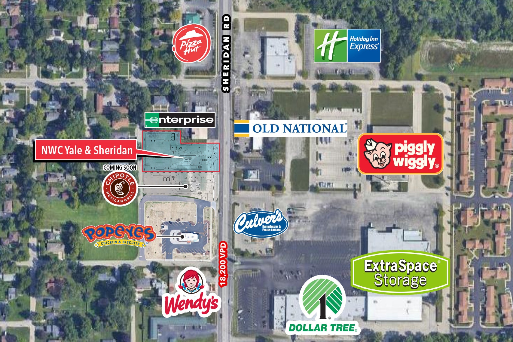 Yale Ave & Sheridan Rd, Zion, IL for Rent