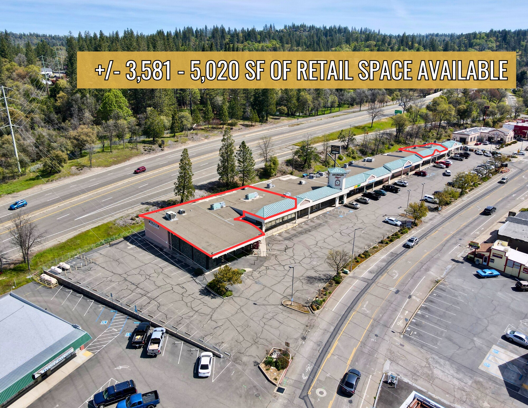 1319-1353 Broadway, Placerville, CA for Rent