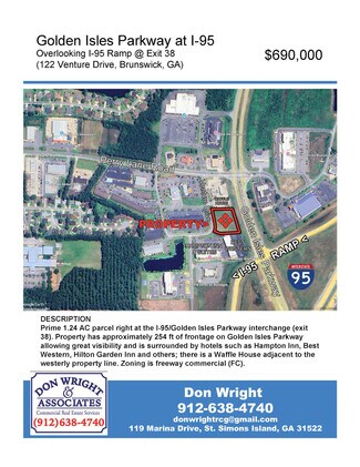Brunswick, GA Commercial Land - 122 Venture Dr