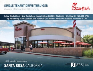 Santa Rosa, CA Fast Food - 1452 Mendocino Ave Santa Rosa, CA Fast Food - 1452 Mendocino Ave