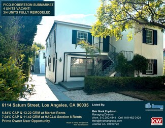 Los Angeles, CA Multi-Family - 6114 Saturn St