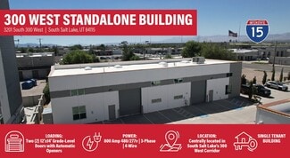 Salt Lake City, UT Industrial - 3201 S 300 W Salt Lake City, UT Industrial - 3201 S 300 W