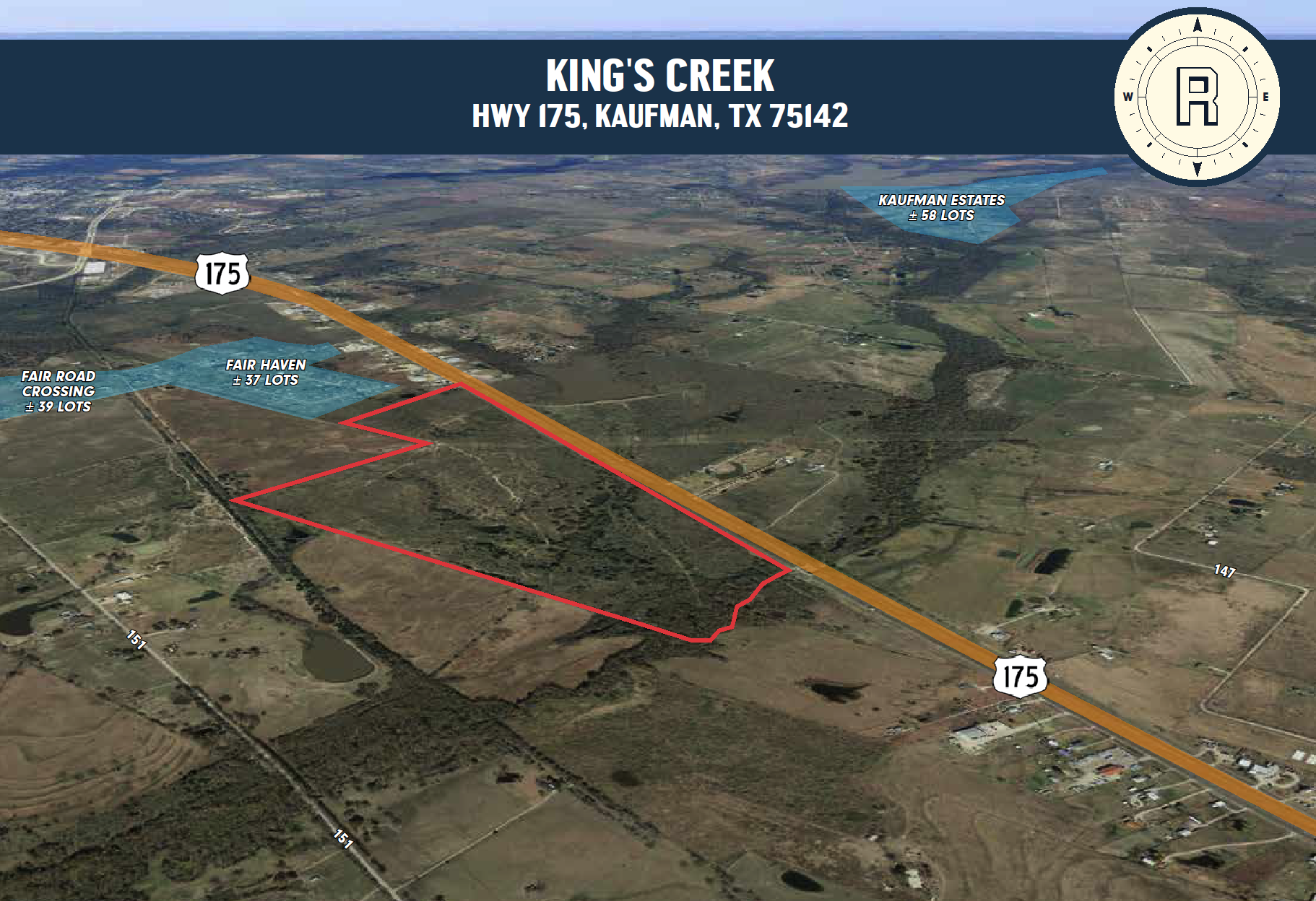 Highway 175 @ 151, Kaufman, TX for Sale