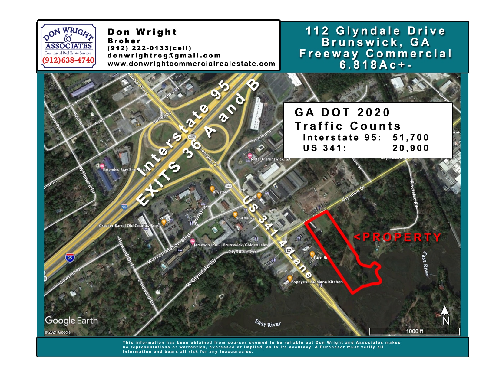 108 & 112 Glyndale Dr, Brunswick, GA for Sale