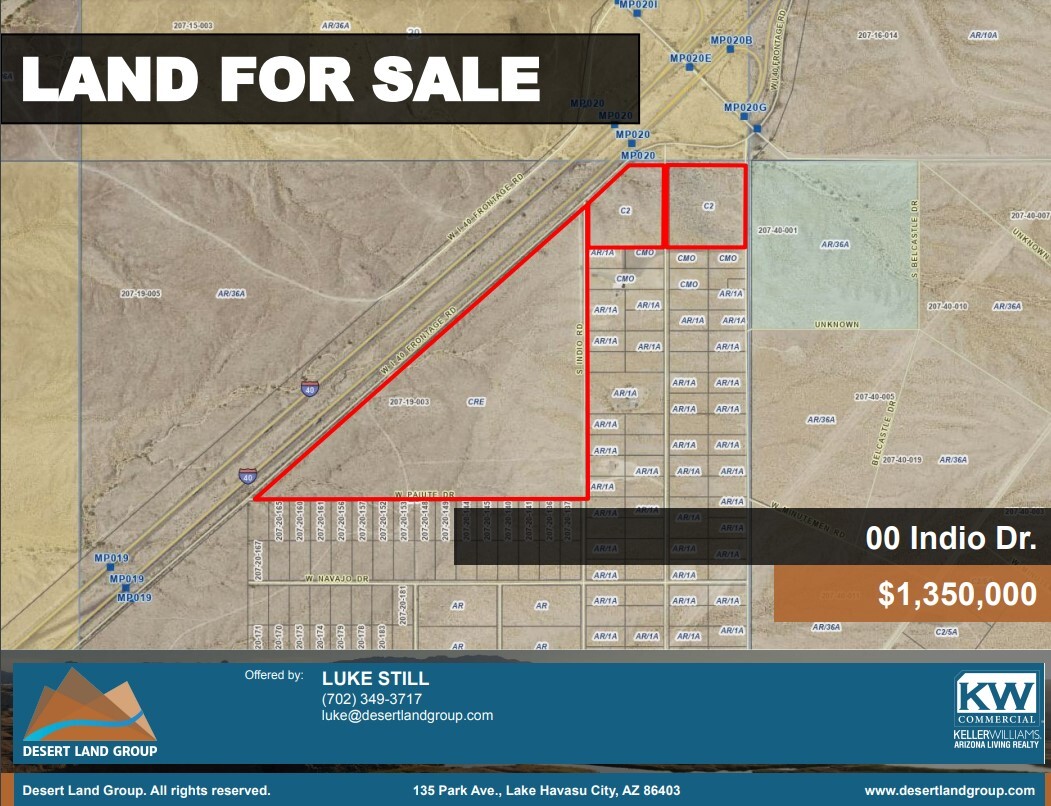 00 Indio Drive / Frontage Road -1, Yucca, AZ for Sale