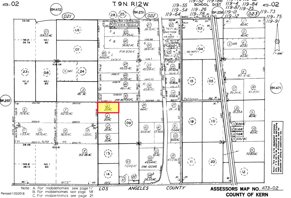 30th St. West St @ Gaskell Road, Rosamond, CA for Sale