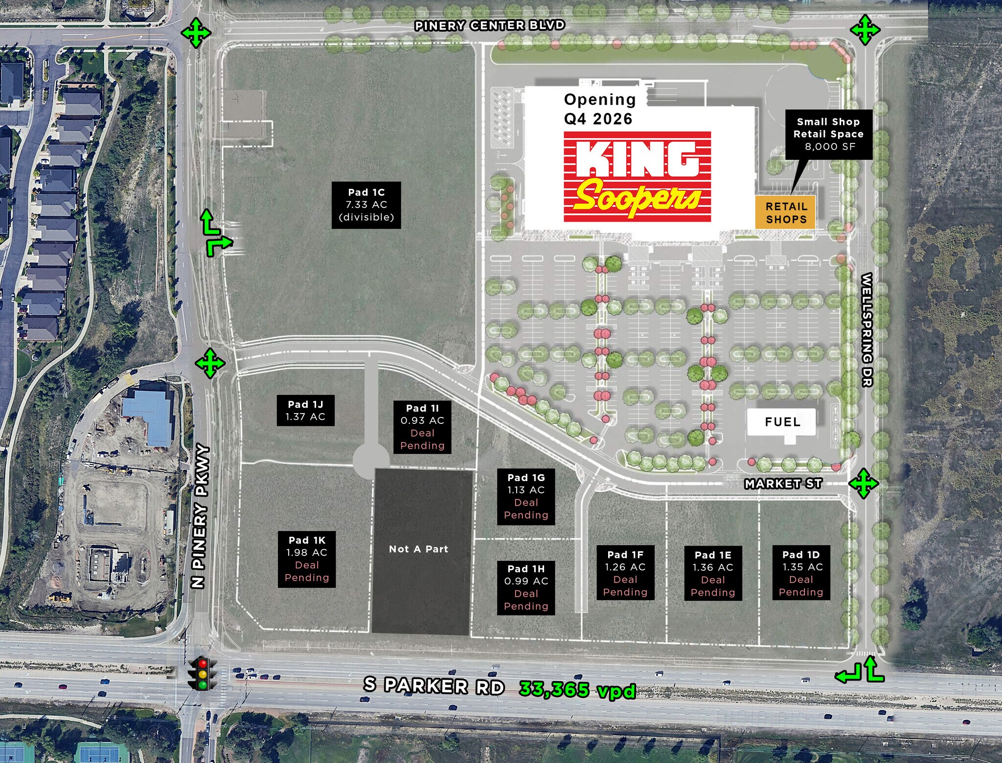 NWC Parker Rd & Pinery Pkwy - RETAIL PAD SITES, Parker, CO for Rent