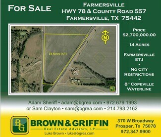 Farmersville, TX Agricultural Land - 15180 County Road 558
