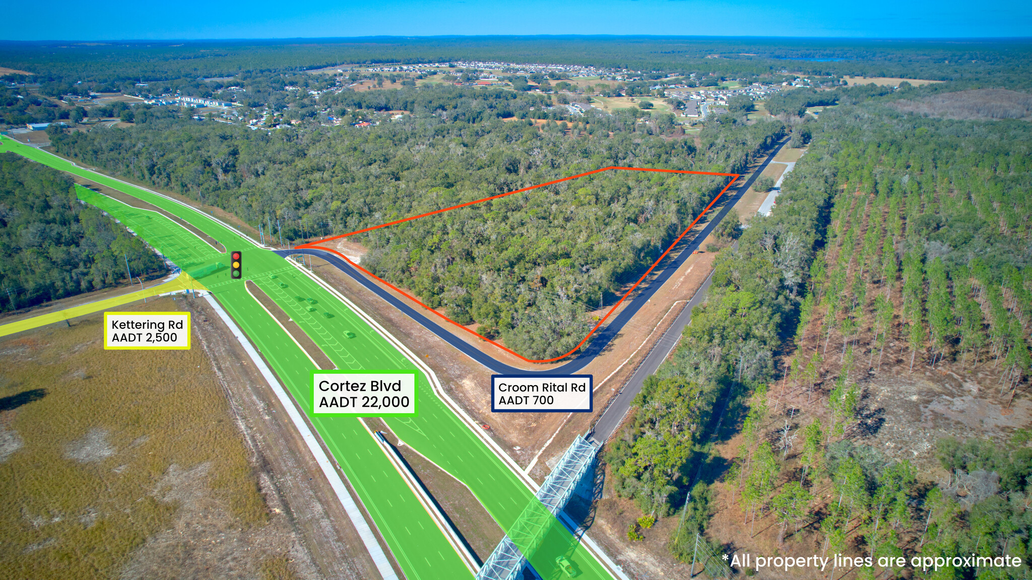 0 Croom Rital rd @ Cortez Blvd, Brooksville, FL for Sale