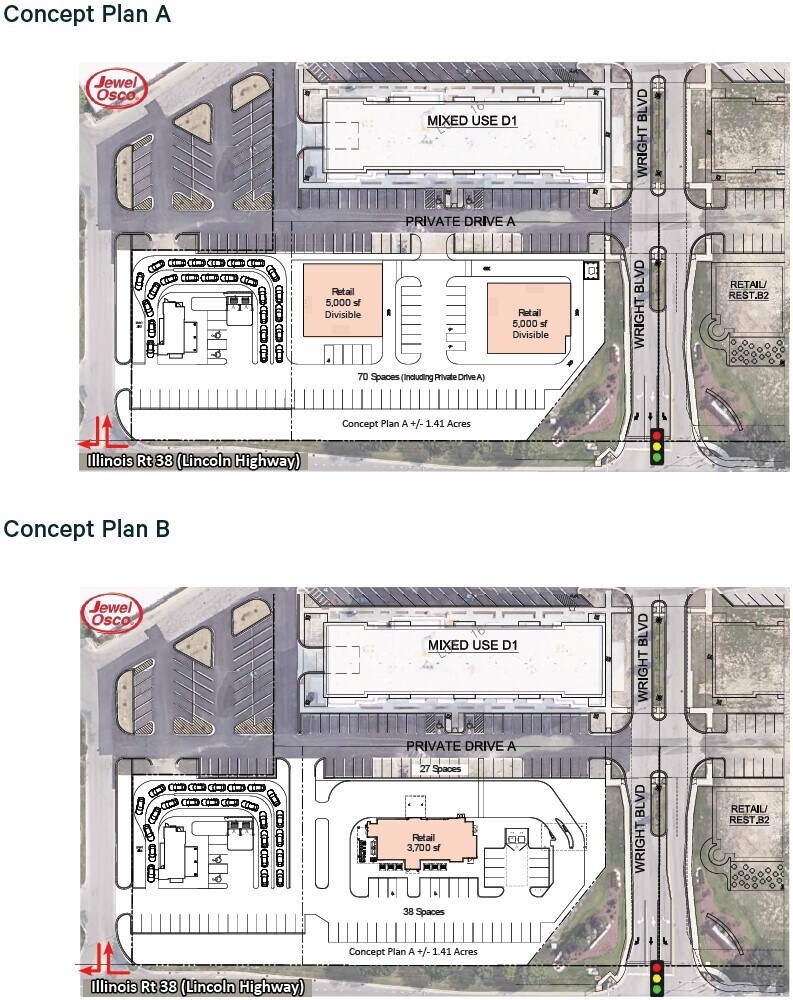 NEQ Randall & Roosevelt Rd, St Charles, IL for Rent