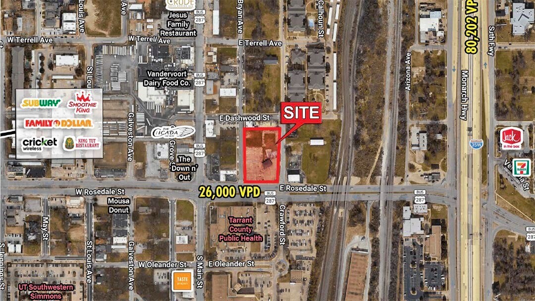 NEC E. Rosedale Street and Bryan Avenue, Fort Worth, TX for Rent