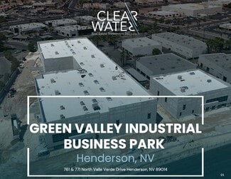 Henderson, NV Industrial - 761 N Valle Verde Dr Henderson, NV Industrial - 761 N Valle Verde Dr