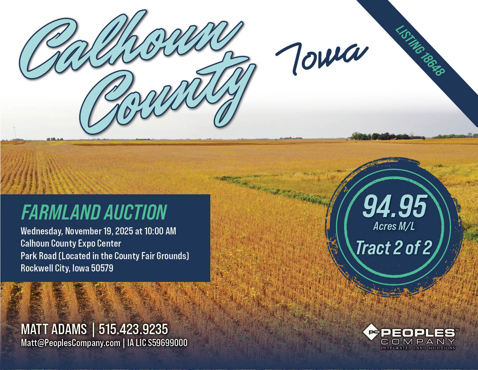 02 County Highway N57, Rockwell City, IA for Sale