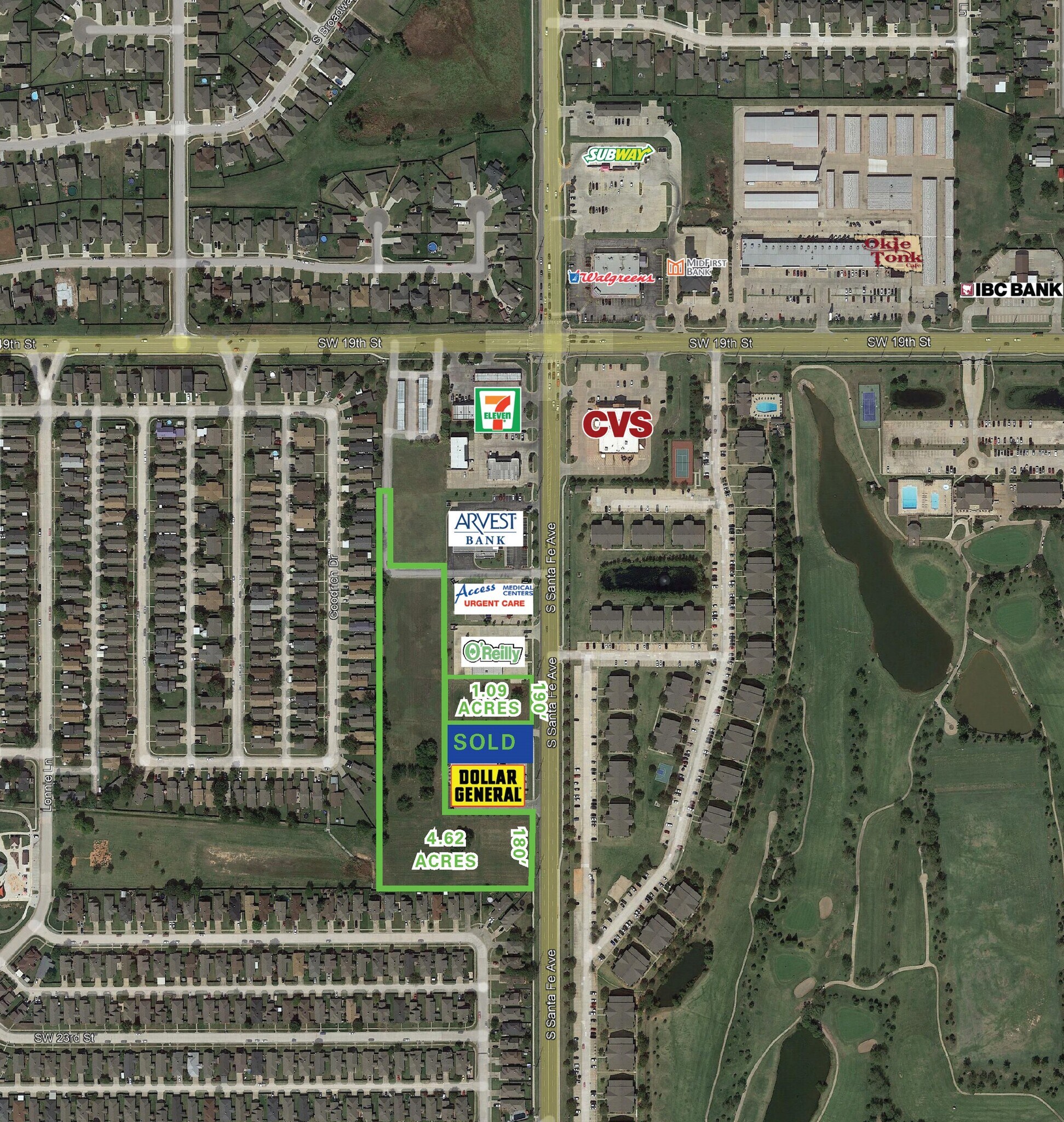 2109-2125 S Santa Fe Ave, Moore, OK for Sale