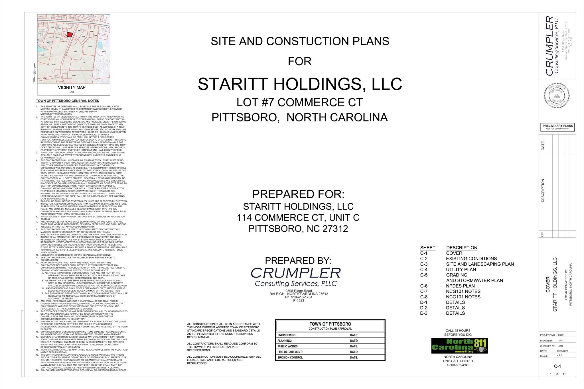 0 Commerce Ct, Pittsboro, NC for Sale