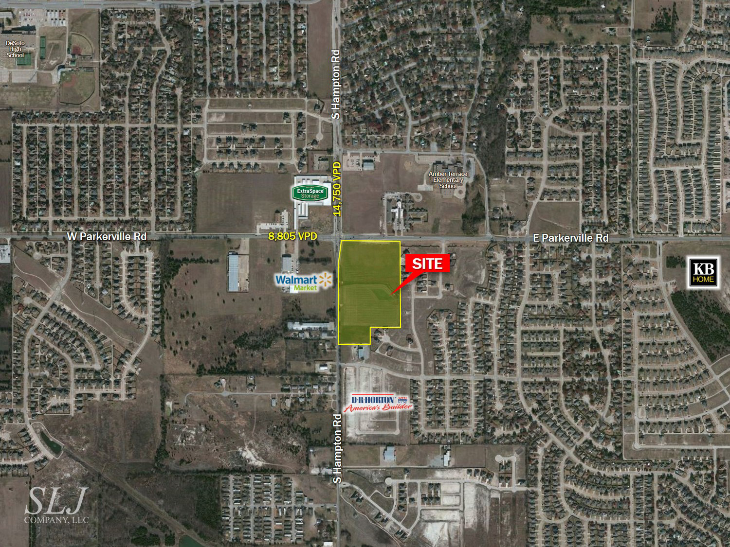 S Hampton Rd & E Parkerville Rd, DeSoto, TX for Rent