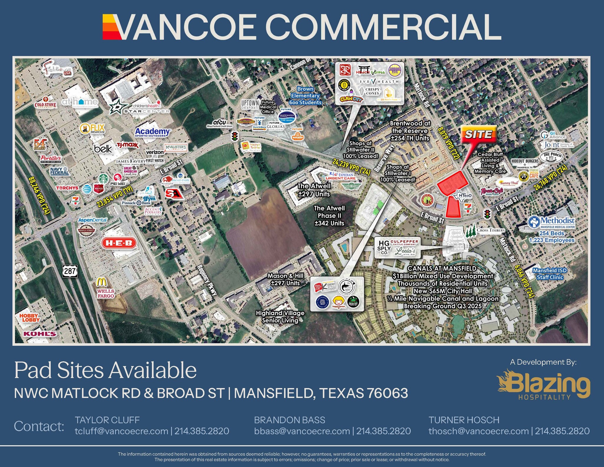NWC of Matlock Rd & Broad St, Mansfield, TX for Sale