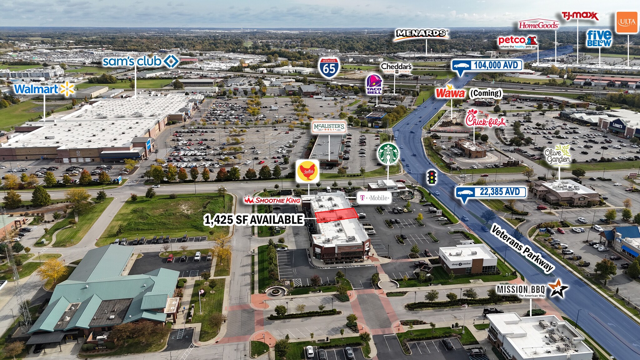 1225 Veterans Pky, Clarksville, IN for Rent