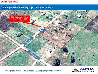 Boling, TX Commercial Land - 5105 Big Bend Ln