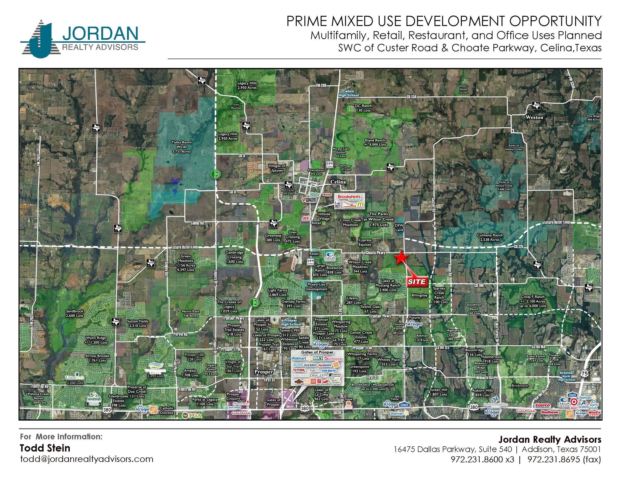 Custer @ Choate Parkway, Celina, TX for Sale