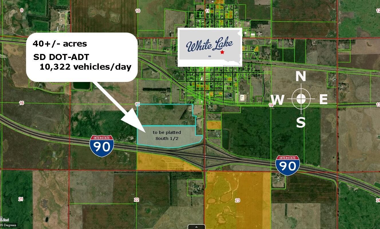 Highway 11 @ Interstate 90, White Lake, SD for Sale