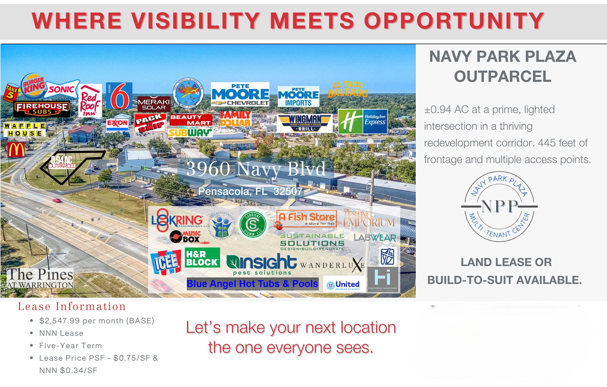 3960 W Navy Blvd, Pensacola, FL for Rent