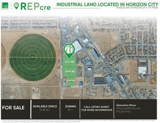 Horizon City, TX Industrial Land - 487 S Kenazo Ave