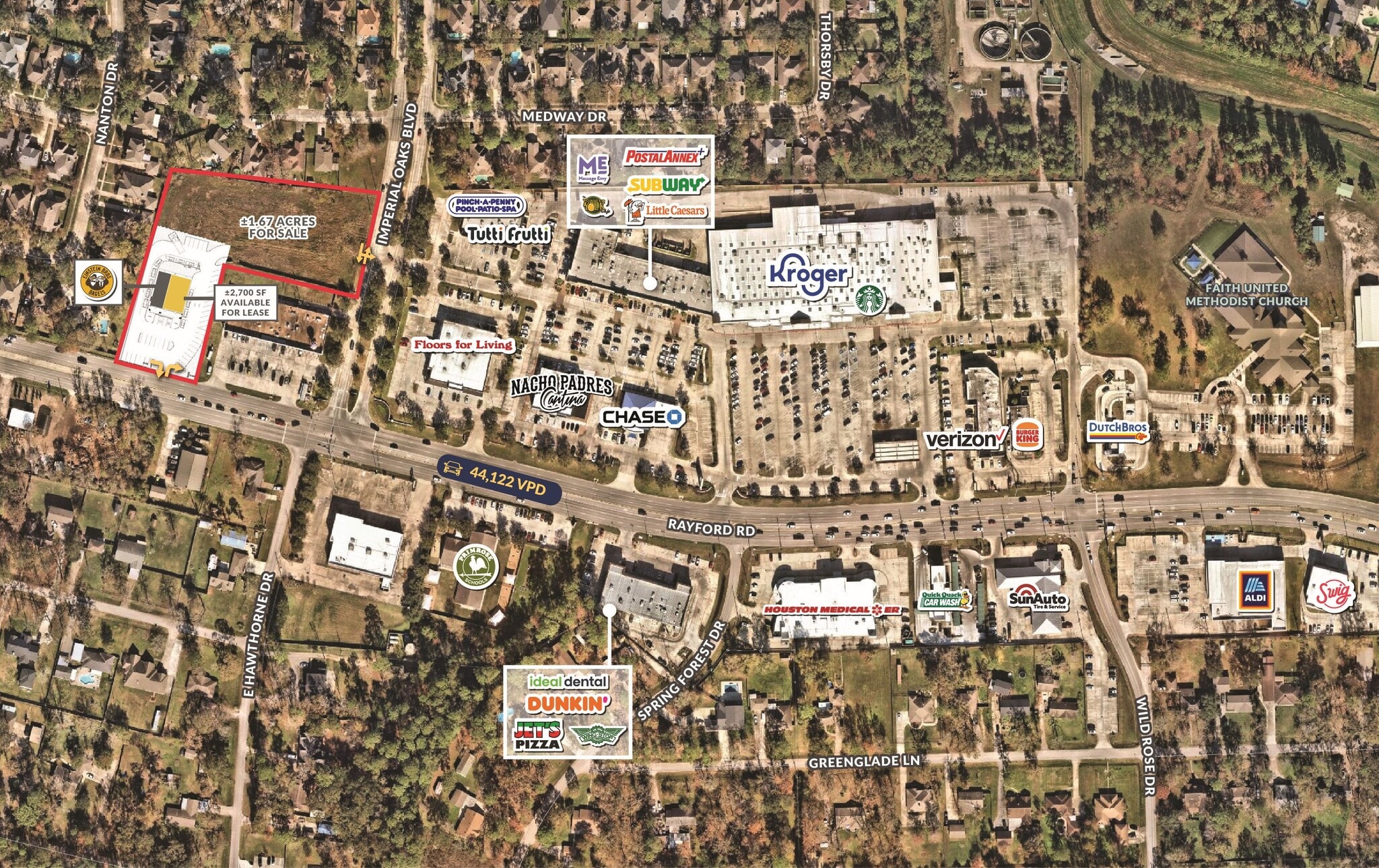 Rayford Rd @ Imperial Oaks Blvd, Spring, TX for Sale