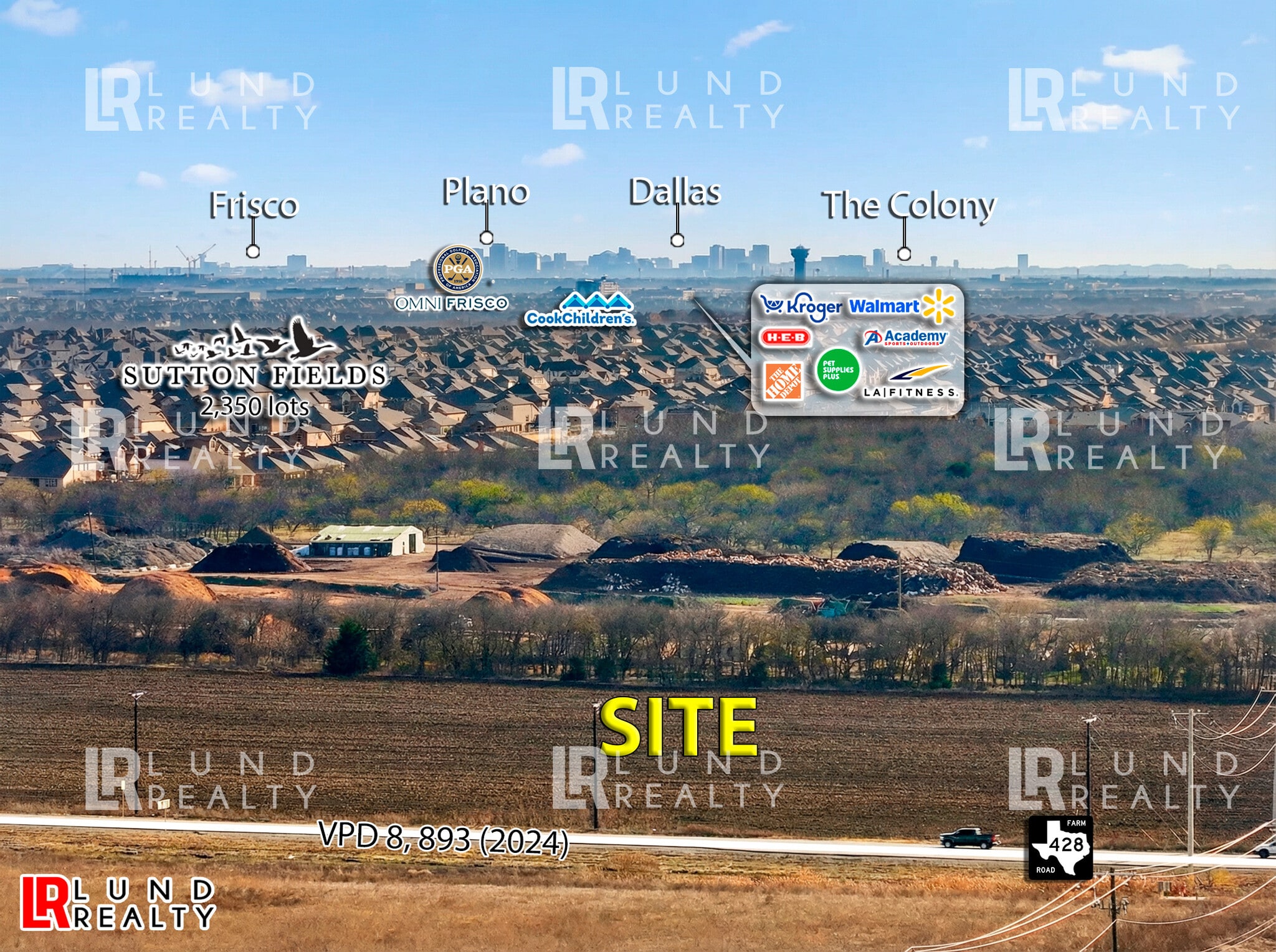 9.46Ac Corner FM-1385 & FM-423/ Punk Carter Pkwy, Celina, TX for Sale