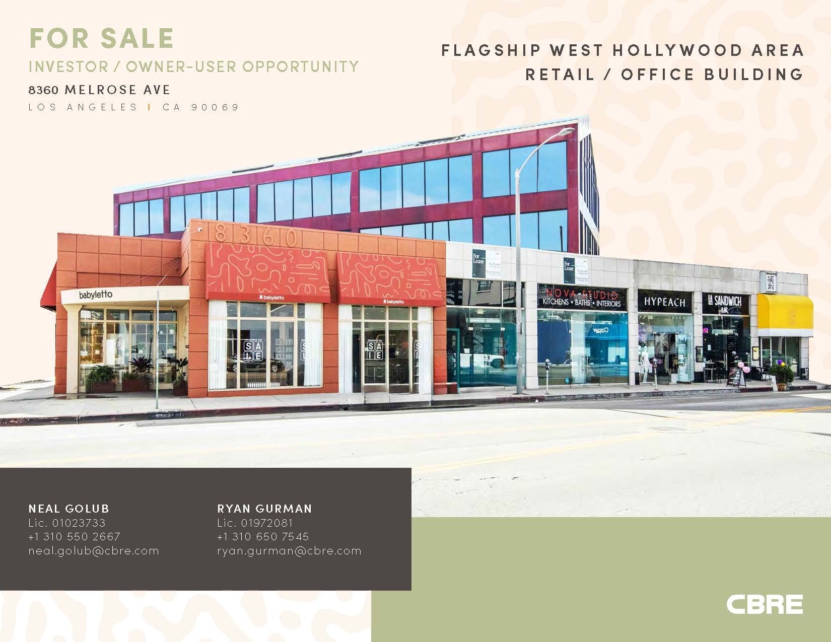 8360 Melrose Ave, Los Angeles, CA for Sale