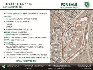 San Antonio, TX Commercial - Binz-Engleman Rd & FM 1516