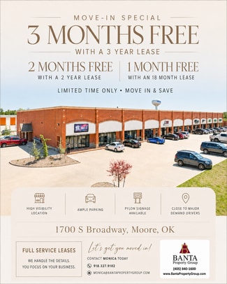 Moore, OK Office/Retail, Retail, Flex - 1700-1704 S Broadway St Moore, OK Office/Retail, Retail, Flex - 1700-1704 S Broadway St