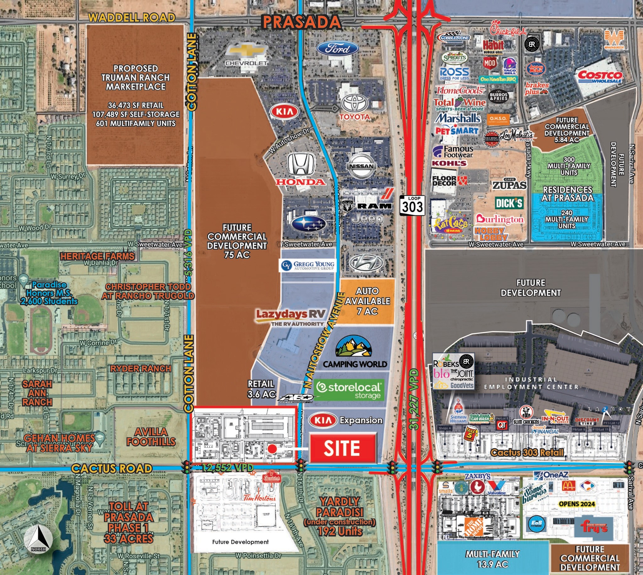 Cotton Ln & Cactus Rd, Surprise, AZ for Sale