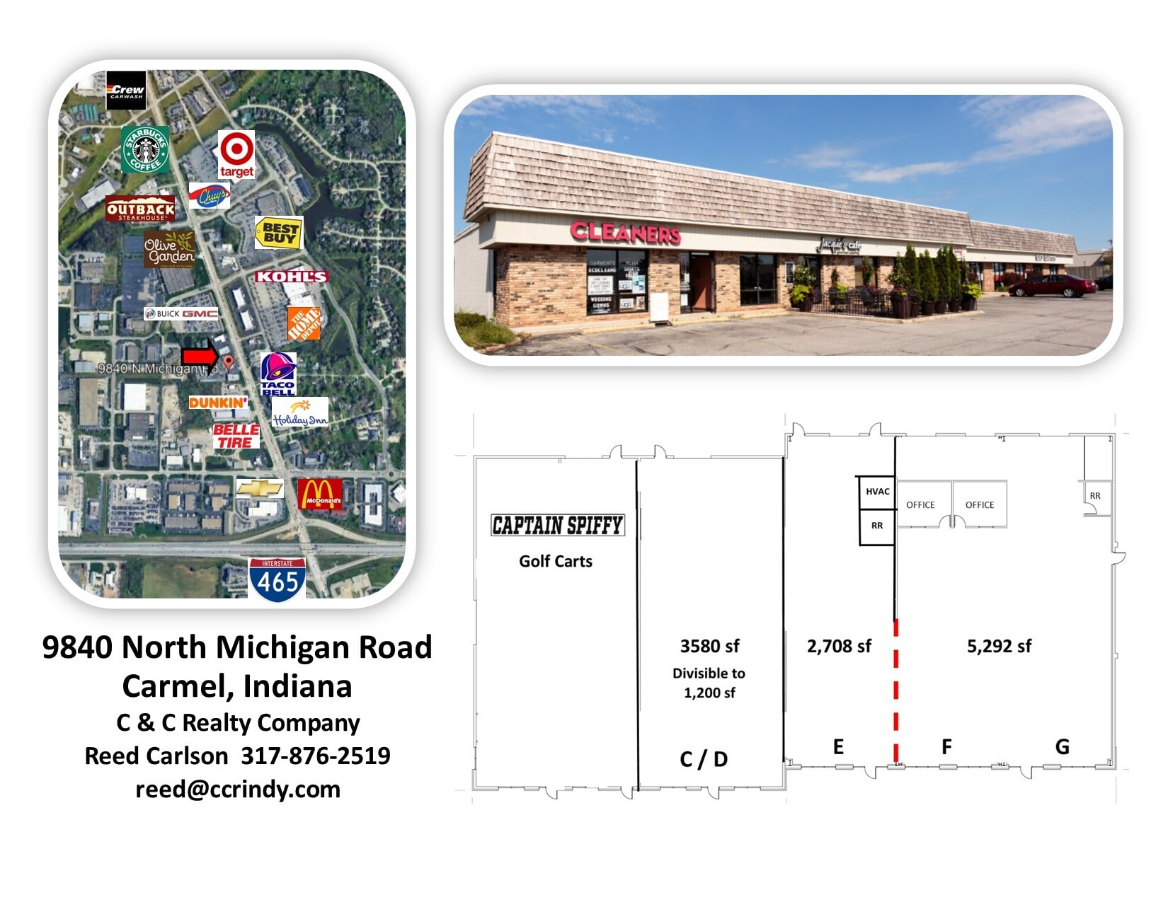 9830 N Michigan Rd, Carmel, IN for Rent