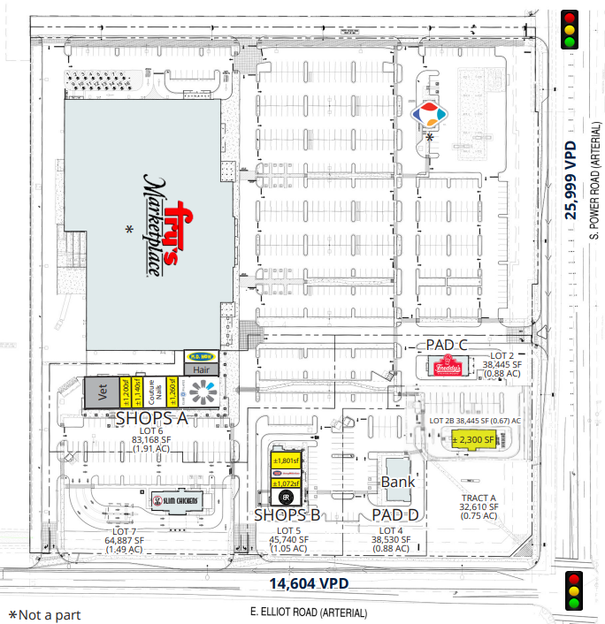 NWC Power Rd & Elliot Rd, Gilbert, AZ for Rent